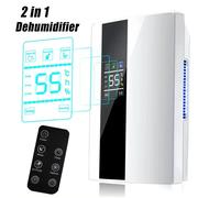 Déshumidificateur et purificateur d'air 2 en 1, absorbeur d'humidité, silencieux, pour chambre à coucher, sous-sol, télécommande, synchronisation, tuyau d'eau externe Prise EU 220V