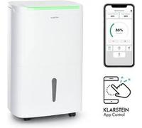 Klarstein DryFy Connect 40 Déshumidificateur d'air - WiFi - Compression 40L/24h - Pour 45m² - Blanc Blanc
