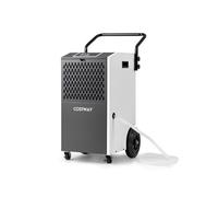 Giantex Déshumidificateur Mobile 73 L/jour 695 m³, Tuyau de Vidange et Minuterie, Blanc Blanc G