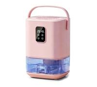 Déshumidificateur pour chambre avec lumière d'ambiance LED | Contrôle de l'humidité compact avec éclairage coloré et conception pratique du réservoir d'eau(Pink)