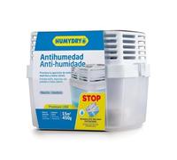 Déshumidificateur Premium 450 gr - Comprend un sac de remplacement anti-humidité de 450 gr - Espaces jusqu'à 15 m2 - Absorbe l'humidité des placards, salles de bains et chambres - Humydry