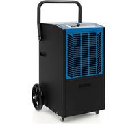 Déshumidificateur Professionnel 66 L/Jour, Pompe et Tuyau de Vidange, Minuterie 24H, Bleu
