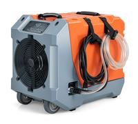 Déshumidificateur Professionnel 85 L/Jour COSTWAY-Minuterie 24 H-Dégivrage Auto-Pompe et Tuyau de Drainage-2 Roue/Poignée-Noir