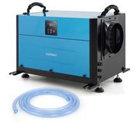 Déshumidificateur Professionnel COSTWAY-73,5 L/Jour-3 Modes-Minuterie 24 H-Démarrage Différé-Jusqu'à 100 m²-Dégivrage Auto-Bleu