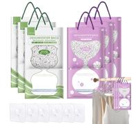 Déshumidificateurs d'Armoire,Absorbeur d'Humidité,Sachet Absorbeur d'Humidité,6 Pièces Sac Déshumidificateur,Déshumidificateur Suspendu,Absorbeur d'Humidité Placard,pour Cuisine,Salle Bain,Voiture