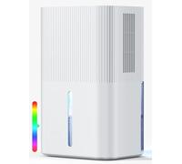 Déshumidificateurs électriques 2,7 L pour la maison, déshumidificateur pour chambre, silencieux et à commandes tactiles. (gris1150 ml/24 h)