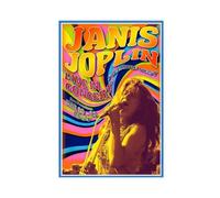 DESHVA Janis Joplin - Poster de concert sur toile - Décoration murale - Peinture pour salon, chambre à coucher, style sans cadre, 30 x 45 cm