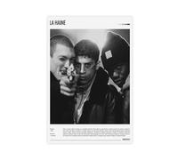 DESHVA La Haine - Poster de film sur toile - Décoration murale pour salon, chambre à coucher - Style sans cadre - 40 x 60 cm