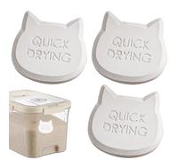 Déshydratant de qualité alimentaire - Absorbeurs d'humidité pour aliments | Lot de 3 paquets d'humidité réutilisables | Absorbeur d'humidité en forme de tête de chat | Petite bande de séchage pour le
