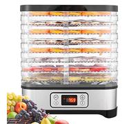 Déshydrateur 400W 8 Plateaux avec LCD, Séchoir Alimentaire pour Fruits Légumes Viande, Timer 72H, Sans BPA