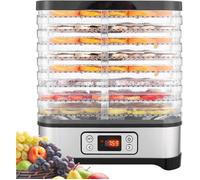 Déshydrateur Aliment 8 Plateaux Déshydrateur De Légume De Fruit Avec Minuterie Et Réglages De Température Écran À Led 400W