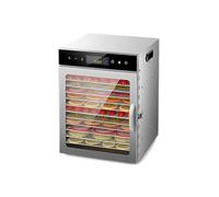 Déshydrateur Alimentaire,12 Plateaux,Minuterie 24h,Température Réglable 30-90 °C,Déshydrateur Alimentaire En Acier Inoxydable,Pour Fruits, Viandes, Légumes