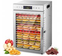 Déshydrateur alimentaire, 18 couches, 800 W, circulation d'air à 360° | Fruits et viandes séchés, minuterie de 1 à 24 heures, chaleur réglable, préparation de collations à la maison