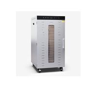 Klarstein Déshydrateur Alimentaire - 2000W, 24 Étagères Inox, 30-90°C, Minuterie 24h, 3 Ventilateurs, Déshydrateur Alimentaire Professionnel pour Fruits, Légumes, Viande, Argent