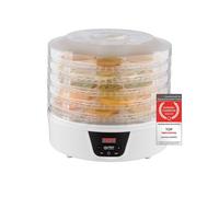 Déshydrateur alimentaire - 5 Plateaux, Thermostat Réglable, Minuterie, 0% BPA - Fruits, Ecran LED