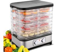 Déshydrateur alimentaire 8 sols, séchage alimentaire, déshydrateur de fruits et légumes 400 W avec minuteur 72 H et température réglable, réglage mécanique, sans BPA