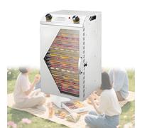 Déshydrateur Alimentaire À 18 Plateaux Deshydrateur Viande Fruits Champignons Séchoir À Fruits Séchés en Acier Inoxydable Déshydrateurs pour Aliments et Viande Séchée,18thfloor