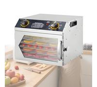 Déshydrateur Alimentaire À 18 Plateaux Deshydrateur Viande Fruits Champignons Séchoir À Fruits Séchés en Acier Inoxydable Déshydrateurs pour Aliments et Viande Séchée,6thfloor