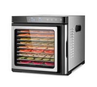 Déshydrateur alimentaire Déshydrateur alimentaire, 9 plateaux en acier inoxydable, déshydrateurs for aliments et viandes séchées, herbes, légumes, fruits, température réglable