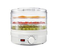 Déshydrateur alimentaire Déshydrateur alimentaire électrique à plusieurs niveaux, séchoir de conservation des aliments avec 3 plateaux empilables, circulation haute température