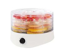 Déshydrateur alimentaire Déshydrateur alimentaire, for aliments et viande séchée, machine de déshydratation 280 W for déshydratés avec 5 supports séchage blanc