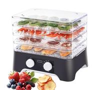 Déshydrateur Alimentaire électrique à 4 Plateaux Avec Température Réglable De 35 à 70 °c, Circulation D'air Chaud à 360°, 235 W, Idéal Pour Sécher Fruits, Viande Et Légumes