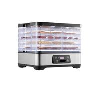 Déshydrateur Alimentaire Électrique À 5 Plateaux, 300 W, En Acier Inoxydable, Avec Minuterie Et Température Réglables Numériquement.