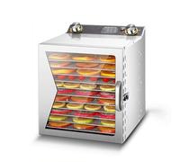 Déshydrateur Alimentaire en Acier Inoxydable avec Plateau à 12 Couches et contrôle numérique de la température pour Viande séchée, légumes, Fruits et friandises pour Chiens