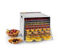 Déshydrateur alimentaire Fruit Jerky Steel 10 10 étagères 1000 W surface : 1,5 m² minuterie