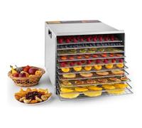 Déshydrateur alimentaire Fruit Jerky Steel 10 10 étagères 1000 W surface : 1,5 m² minuterie
