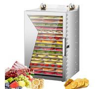 DéShydrateur Alimentaire Professionnel, Capacité 6/8/12/18 Plateaux, Armoire De SéChage Avec Minuterie Et Thermostat Pour Viande SéChéE Herbes Aromatiques Fruits LéGumes Friandises Pour Chiens 18Layer