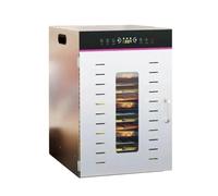 Déshydrateur alimentaire Séchoir à fruits 14 couches, séchoir Air domestique et Commercial for aliments for animaux de compagnie, petite Machine automatique for secs, gris clair sur la Table