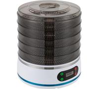 Déshydrateur alimentaire, température réglable, design efficace à 5 plateaux, BLANC