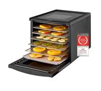 TZS First Austria Déshydrateur - Déshydrateur pour fruits, légumes et viande - Numérique avec minuterie et contrôle de température 35-70 °C - 6 niveaux en acier inoxydable, déshydrateur avec minuterie