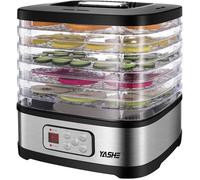 Déshydrateur Alimentaire-YASHE , 5 Plateaux Réglables en Hauteur, Déshydrateur pour Fruits et Légumes, 240 Watts, Sans BPA