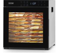 Déshydrateur automatique 10 plateaux acier inoxydable 1kW pour le séchage des fruits
