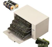 Déshydrateur d'Algues 12L/25L - Séchoir Alimentaire 4 Plateaux pour Nori Croustillant, Légumes & Snacks, Temp 30-100°C & Minuteur 24H, Flux d'Air 360°, Idéal pour Sushi à la Maison 12L