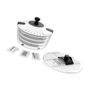 Déshydrateur de légumes manuel puissant avec 4L, Vegetable cutter | Séchoir à Double chambre, récipient transparent, outil d ' élimination rapide de l ' eau pour les légumes, produits