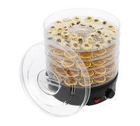 Déshydrateur électrique à 5 niveaux, 350 W, déshydrateur alimentaire avec fonction de recirculation, contrôle de la température de 35 à 70 °C, déshydrateur pour fruits, légumes, viande et herbes (noir