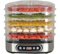 Déshydrateur kitchenchef inox brossé 450w 5 plateaux amovibles G