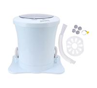 Déshydrateur manuel de vêtements électrique avec corde de traction libre, sèche-linge portable, grande capacité, déshydratation rapide 2500 tr/min pour petite buanderie, maison, (Bleue)