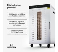 Master Jerky 300 déshydrateur | 2 000 W | 30 - 90 °C | Minuterie 24h | acier inoxydable