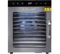 Wartmann WM-2110 DH Déshydrateur automatique en acier inoxydable - Déshydrateur compact avec 10 grilles de déshydratation en acier inoxydable sans BPA