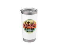 Desi Attitude Chai Samosa Dosa Inde Drôle Gobelet isotherme en acier inoxydable double paroi