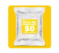 Désiccatif en Gel de Silice, 50 Sachets de 2 Grammes