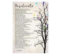 Desiderata Canvas Print - The Complete Poem by Max Ehrmann for Wall Decor, Positive Affirmation Art(Framed,12x18inch(30x45cm))