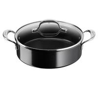 Poêle Lagostina Desideria Céramique Sauteuse 2 anses 26 cm + couvercle Noir Noir