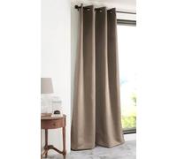 Design 91 135x250 Parisa capuccino rideau occultant avec œillets en une couleur