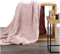 Design 91 Couvre-lit 70x160 Fauteuil Caro en microfibre rose poudré D91