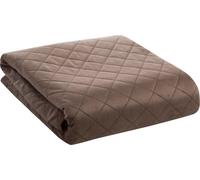 Design 91 Couvre-lit décoratif 220x240 Luiz 5 beige velours D91